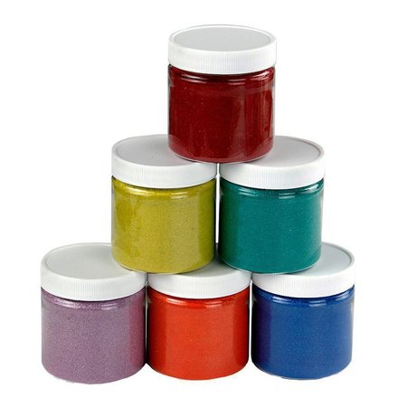 Hygloss Products Colored Sand, 6 oz. Jars, PK12 29606